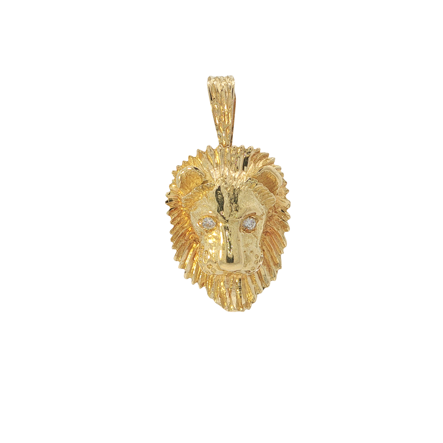 Anhänger "Löwe" Gelbgold 750 / 18 Karat mit Brill. L: 28,5 mm Nr. 7217