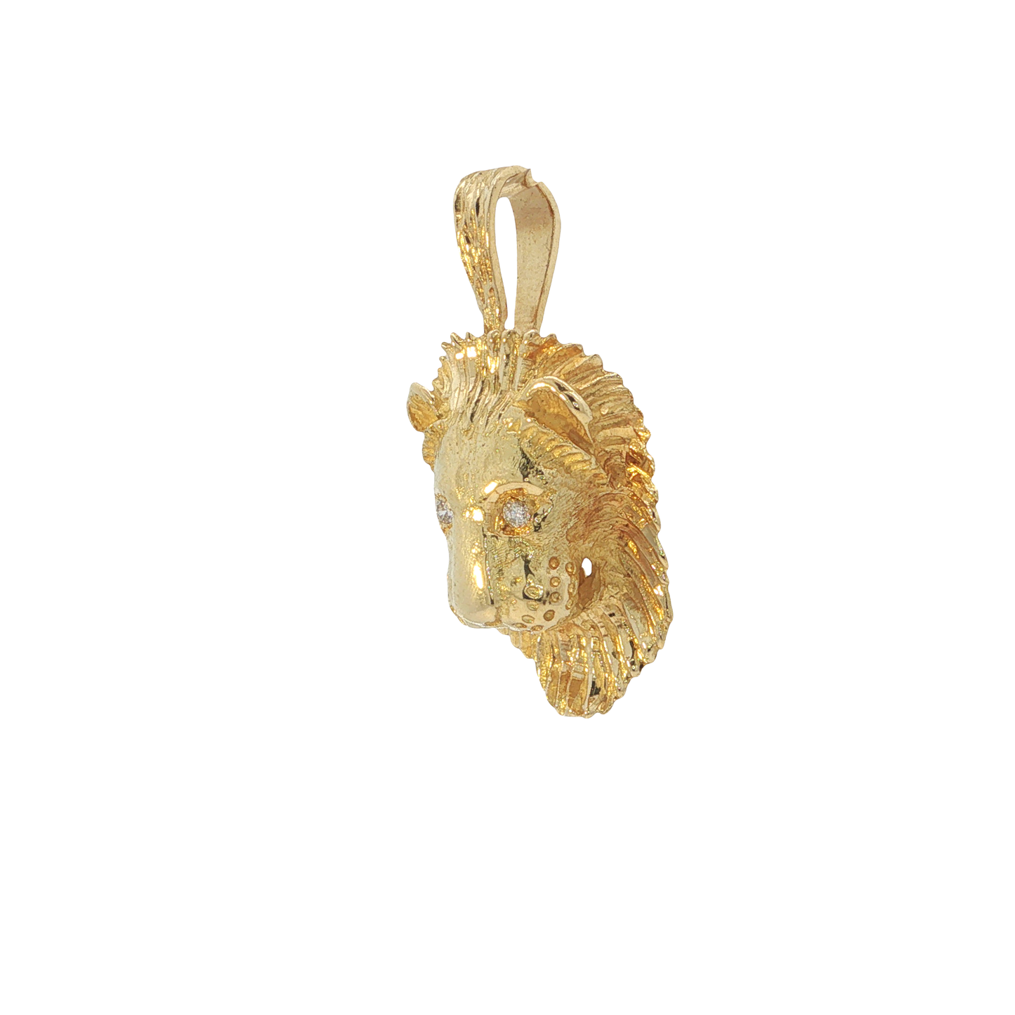 Anhänger "Löwe" Gelbgold 750 / 18 Karat mit Brill. L: 28,5 mm Nr. 7217