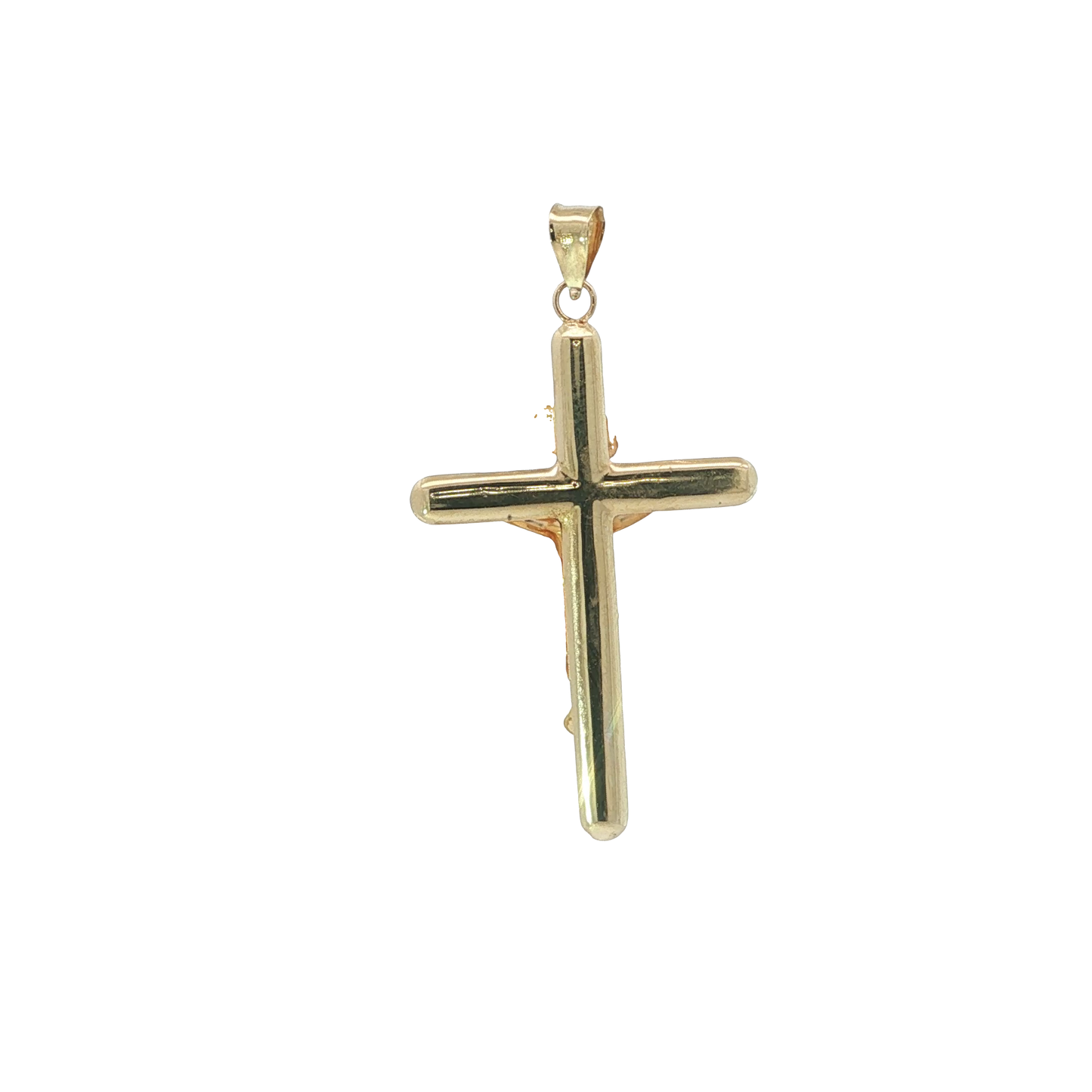 Anhänger "Kreuz" Bicolor 585 / 14 Karat L: 38 mm Nr. 7246
