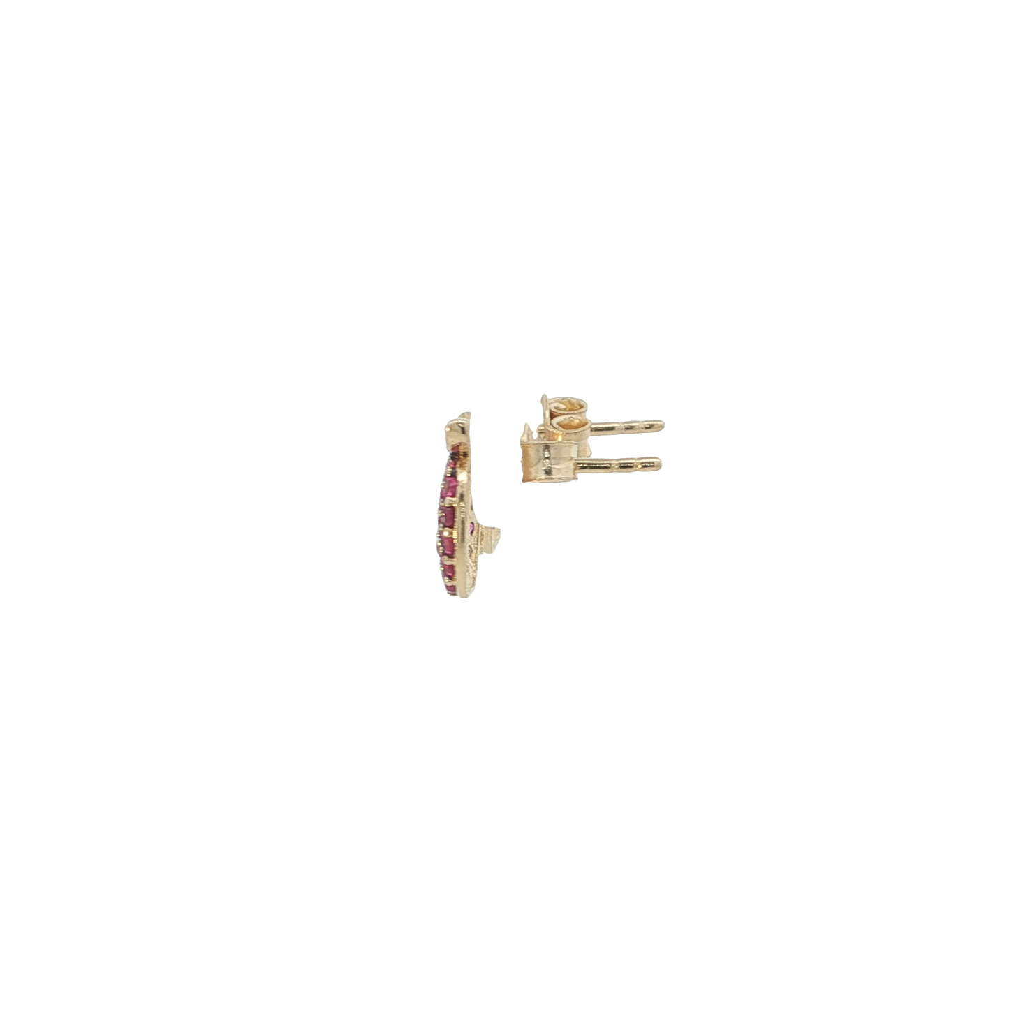 P. Ohrstecker "Apfel" Gelbgold 585 / 14 Karat 9,4mm Nr. 7244