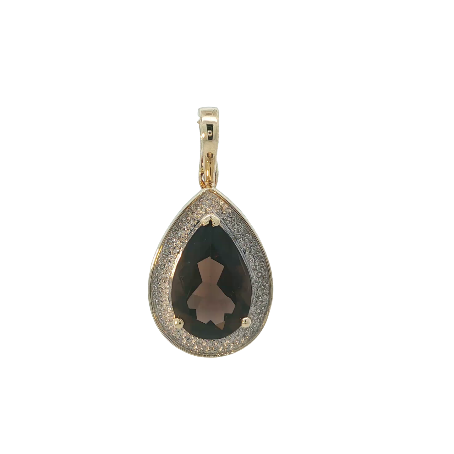 Anhänger Bicolor 375 / 9 Karat L: 31,6 mm Nr. 7240