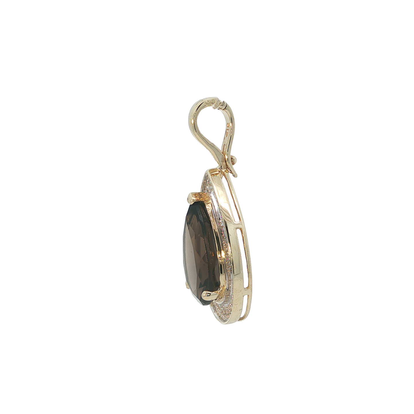 Anhänger Bicolor 375 / 9 Karat L: 31,6 mm Nr. 7240
