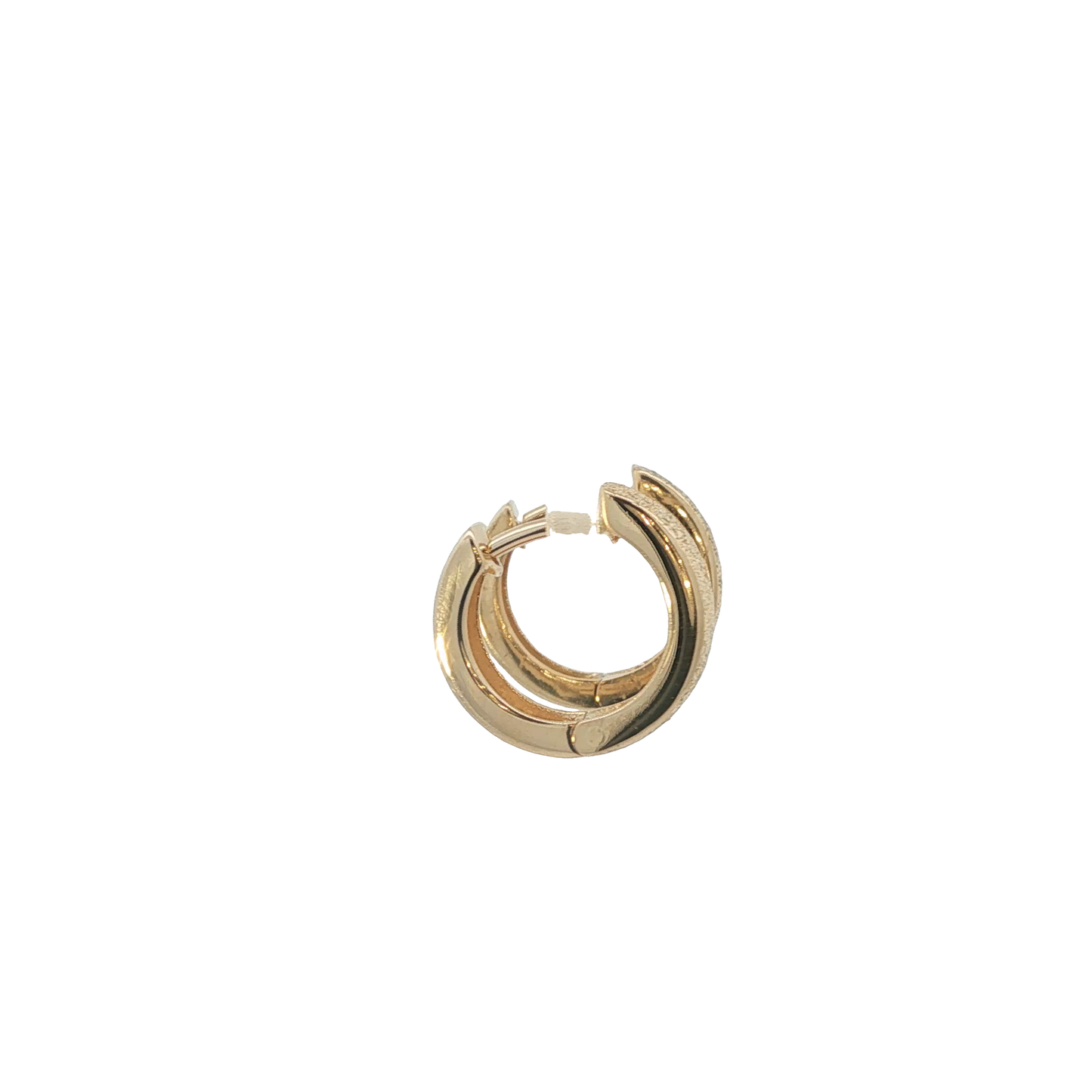 P. Creolen Gelbgold 585 / 14 Karat L: 13,5 mm Nr. 7251