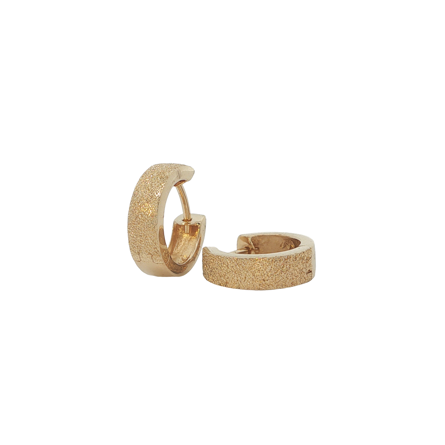 P. Creolen Gelbgold 585 / 14 Karat L: 13,5 mm Nr. 7251