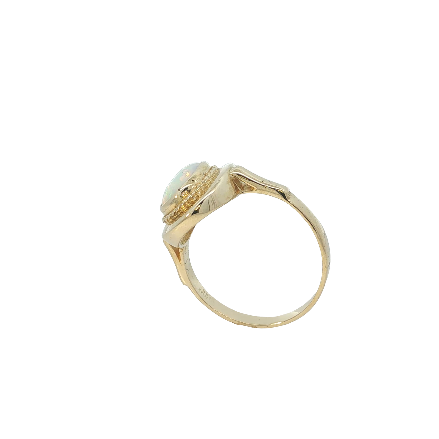Ring Gelbgold 585 / 14 Karat mit Opal Gr. 62 Nr. 7254