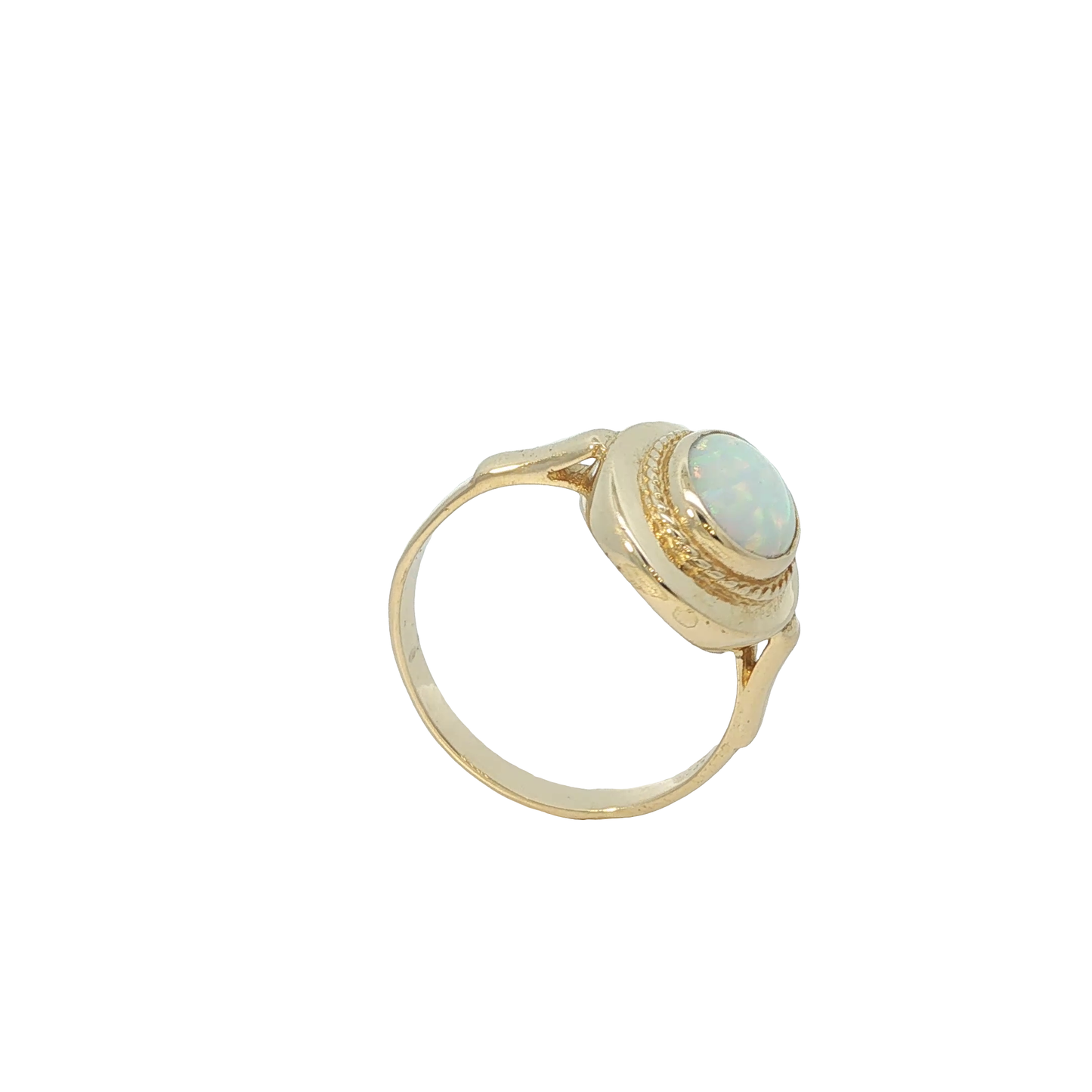 Ring Gelbgold 585 / 14 Karat mit Opal Gr. 62 Nr. 7254