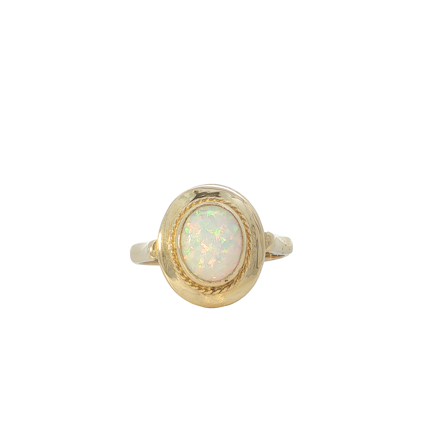 Ring Gelbgold 585 / 14 Karat mit Opal Gr. 62 Nr. 7254