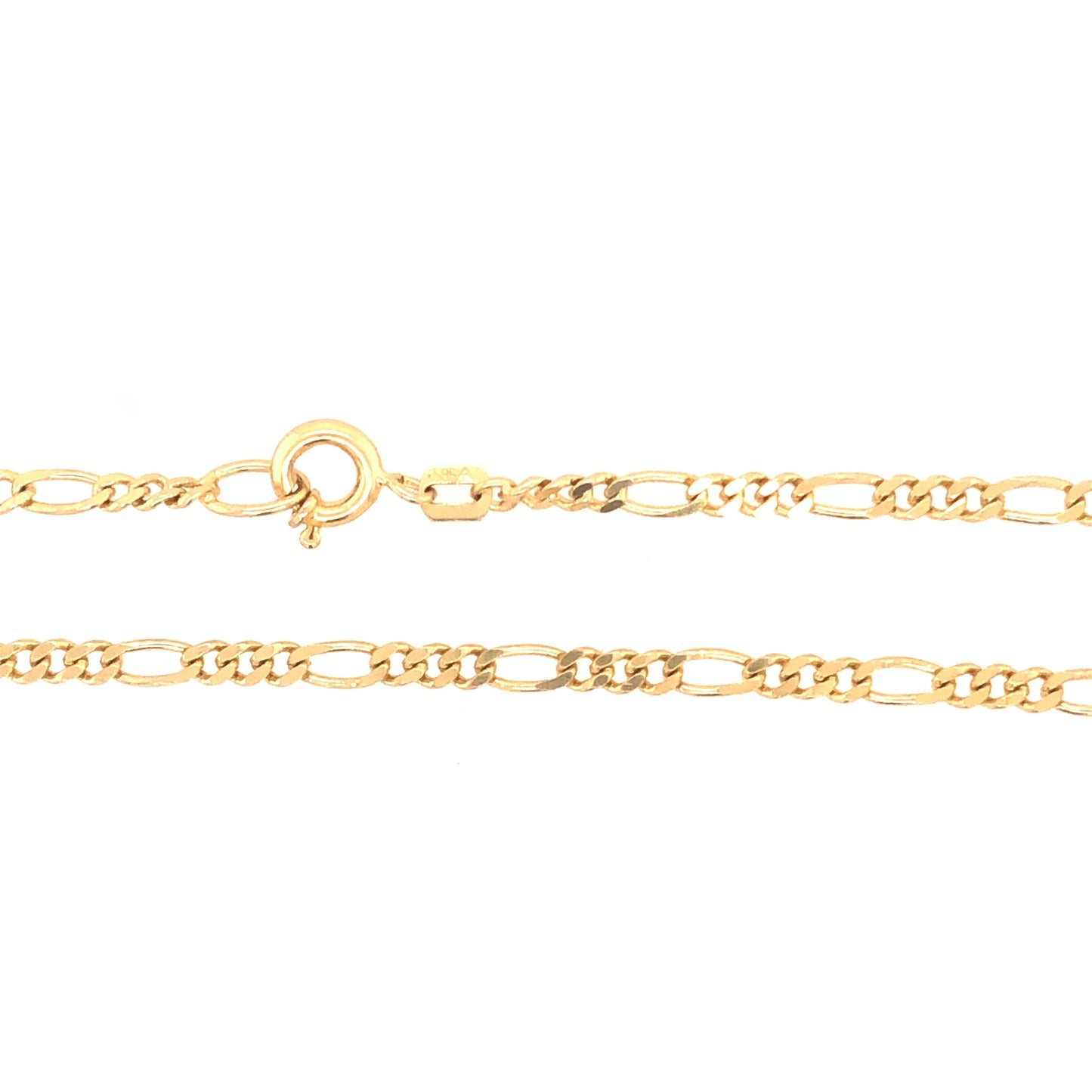 Halskette Gold 585/ 14k Figarokette unisex Goldkette 51cm