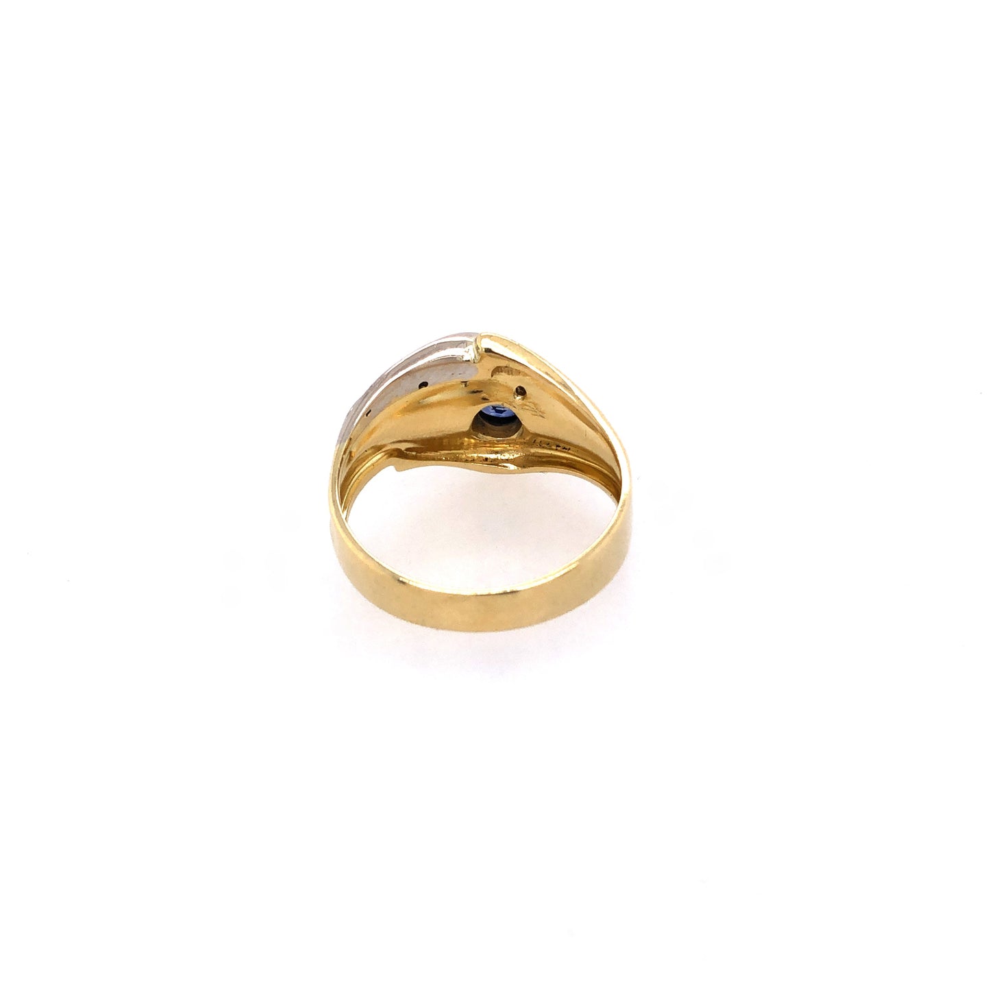 Ring Bicolor 750 / 18 K mit Diamanten Gr.58 Nr. 3504