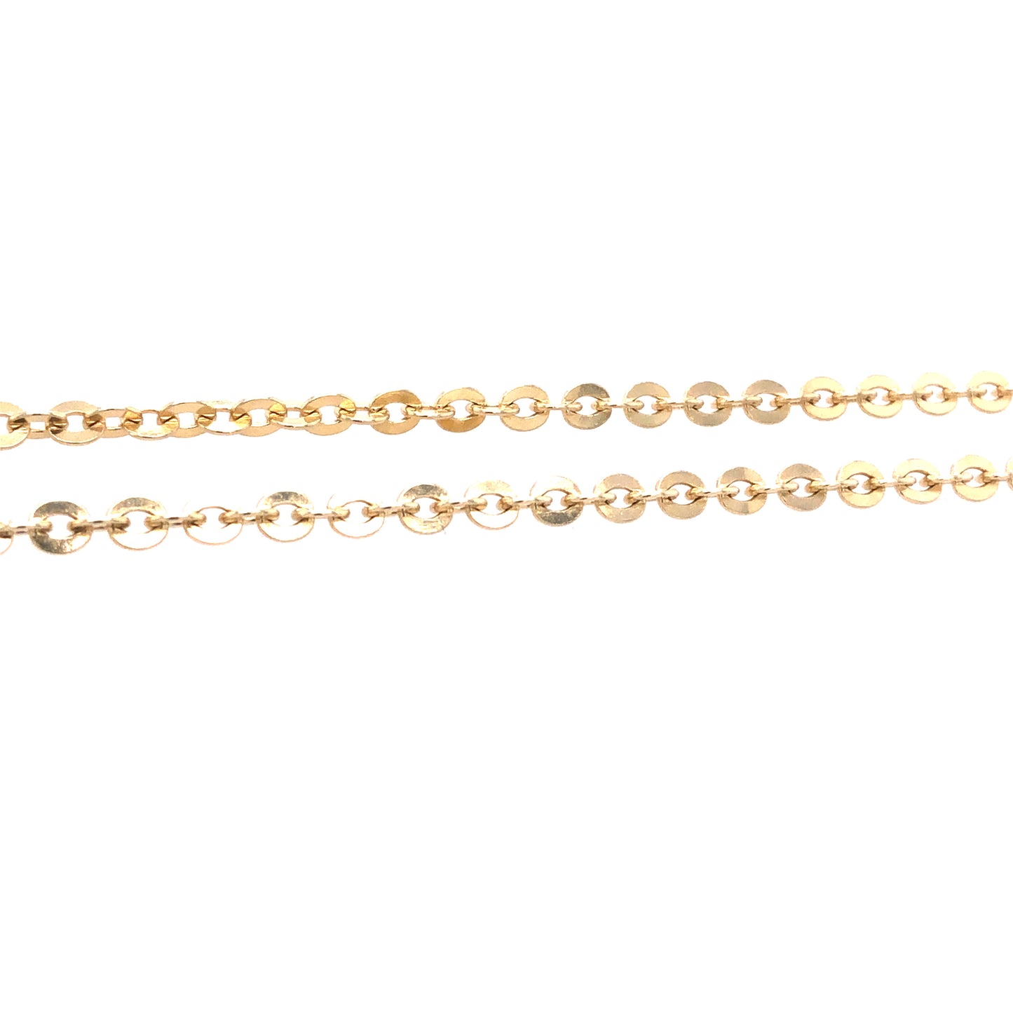 Halskette Gold 750 / 18k Rundankerkette Goldkette Anker