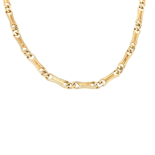 Halskette Gold 585 / 14k , Steigbügelkette Nr. 3646