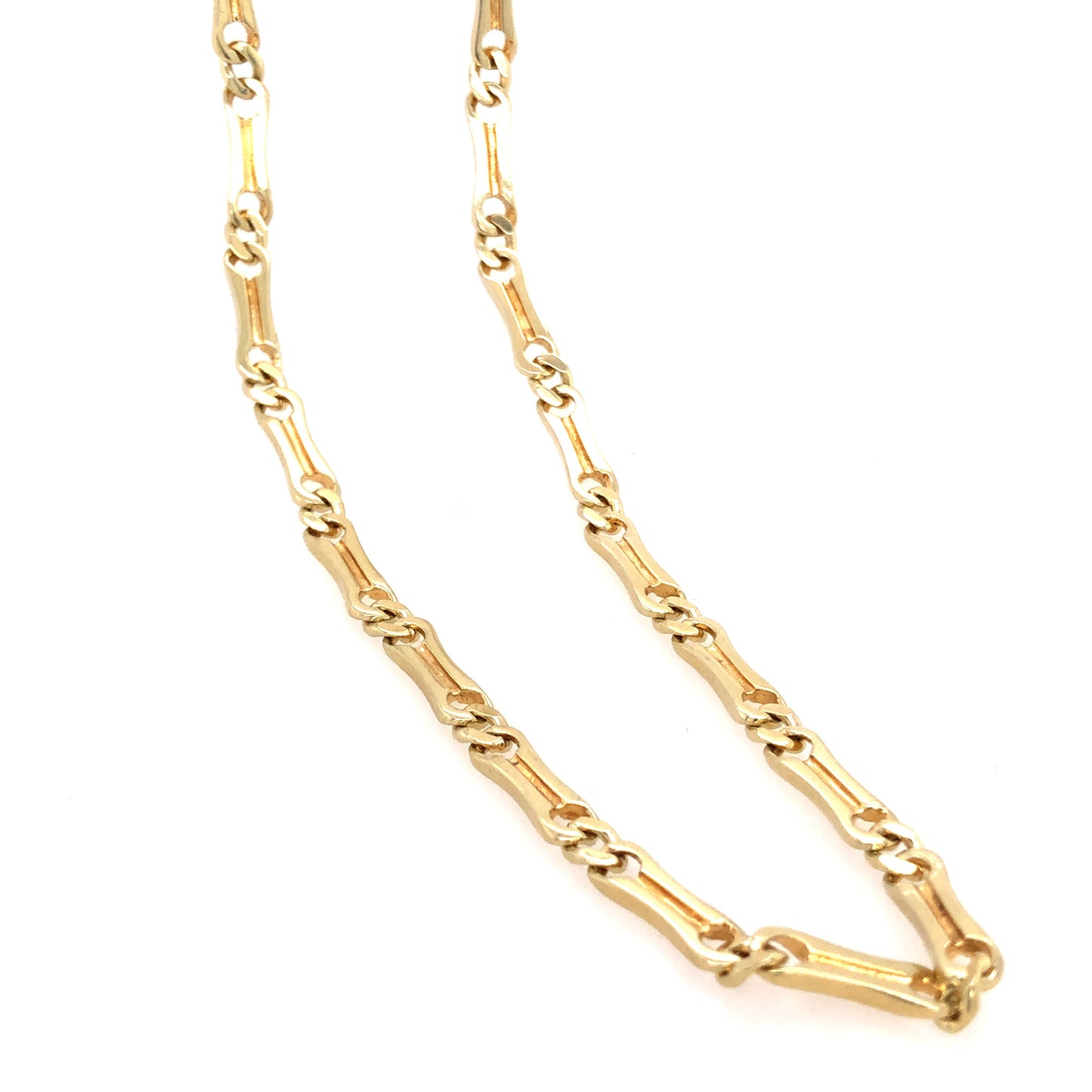 Halskette Gold 585 / 14k , Steigbügelkette