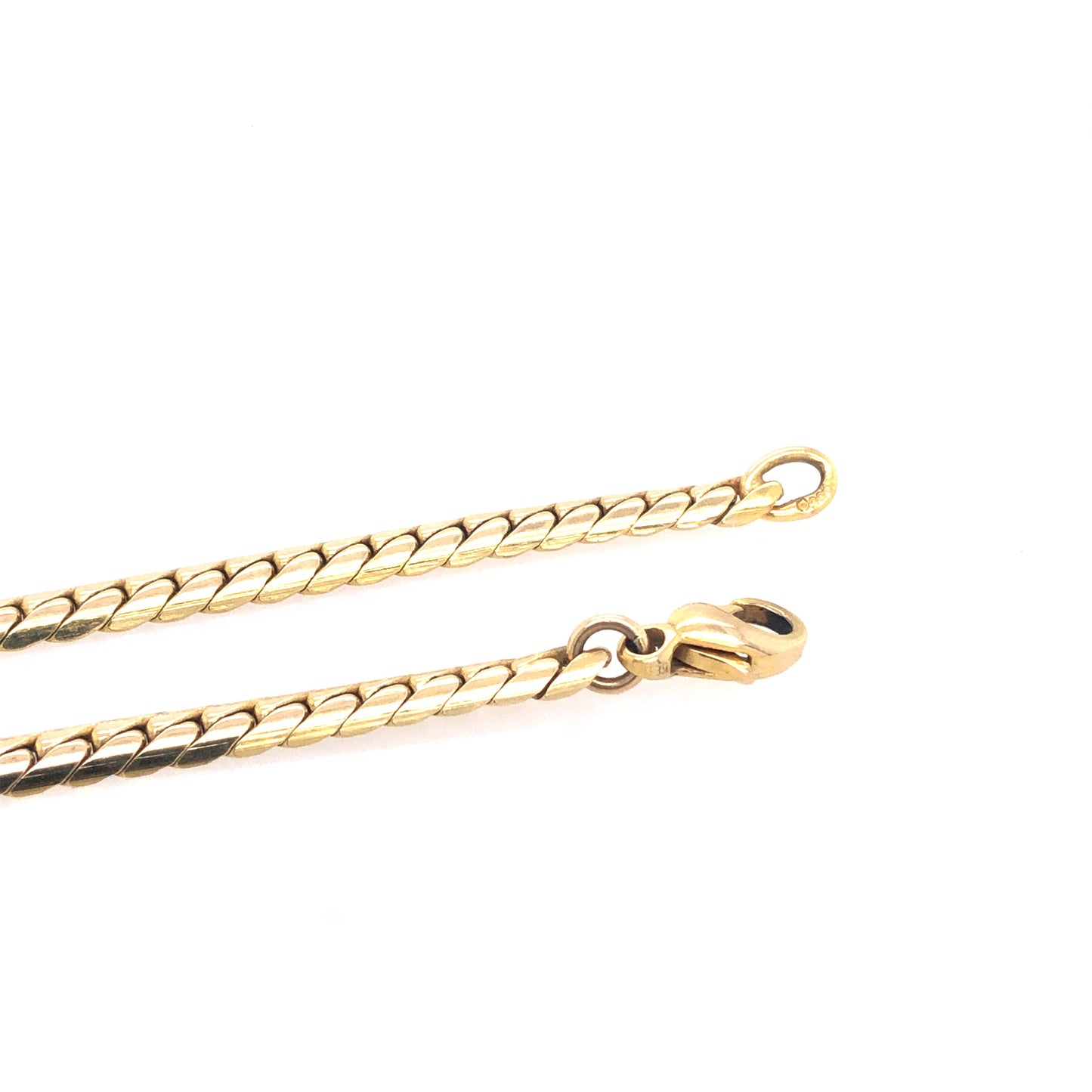 Halskette Gold 585 / 14k Zopfkette für Damen Goldkette