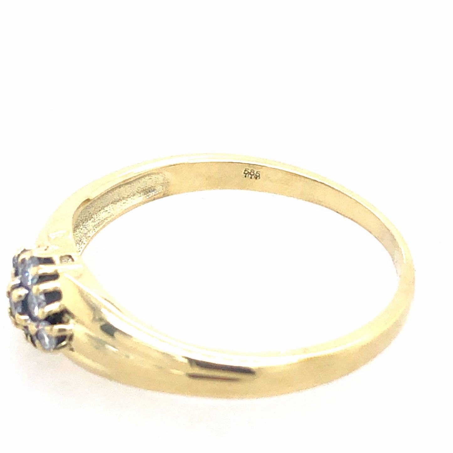 Ring Gold 585 / 14k Diamantring Goldring für Damen Gr.58