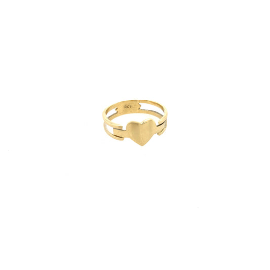 Ring Gold 585 / 14k Damenring "Herz" Goldring Gr.54 Nr. 4037