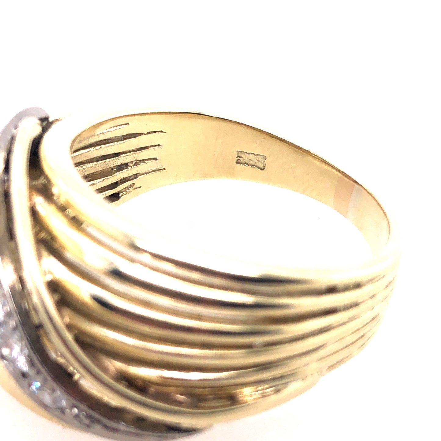 Ring Gold 585 / 14k Damenring mit Diamanten elegant Gr.57