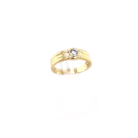 Ring Gelbgold 585 / 14 K mit Brillant 0,20ct Gr. 60 Nr. 3879