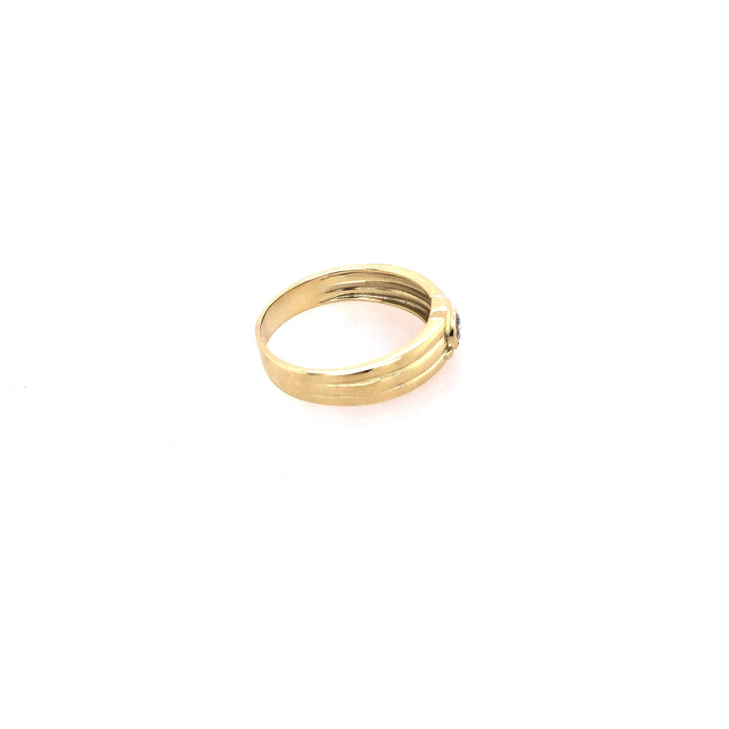Ring Gold 585 / 14k Damenring mit Diamant Goldring Gr.60