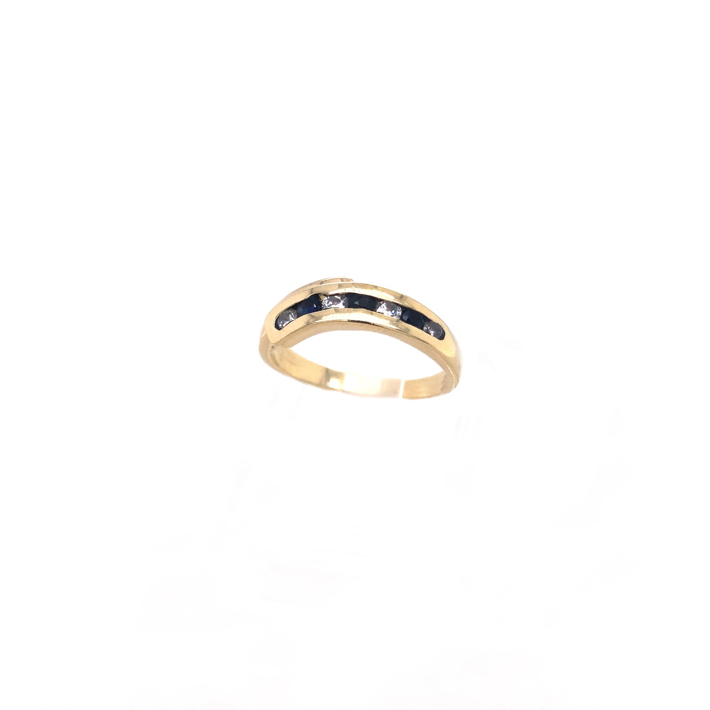 Ring Gold 585 / 14k Gr. 56, mit Farbsteinen