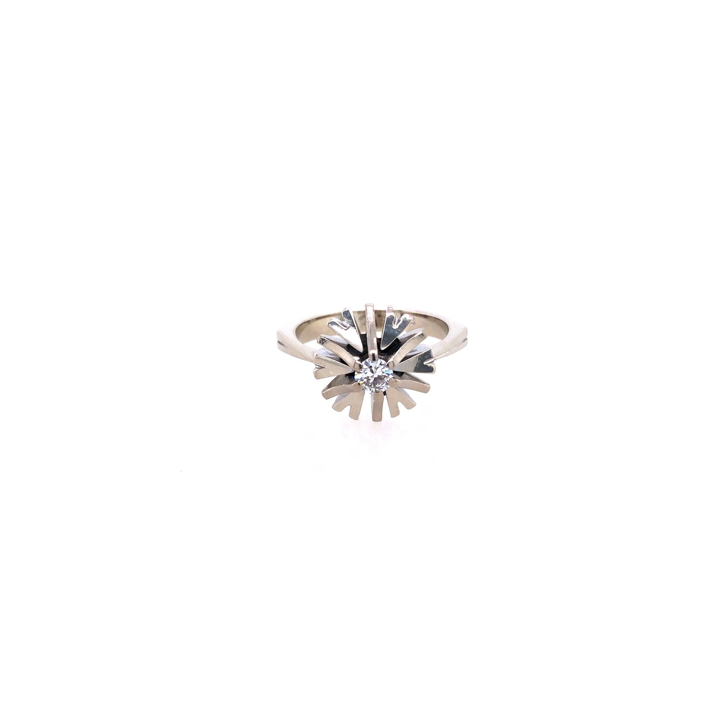 Ring Weißgold 585 / 14k Gr.54, Diamantring