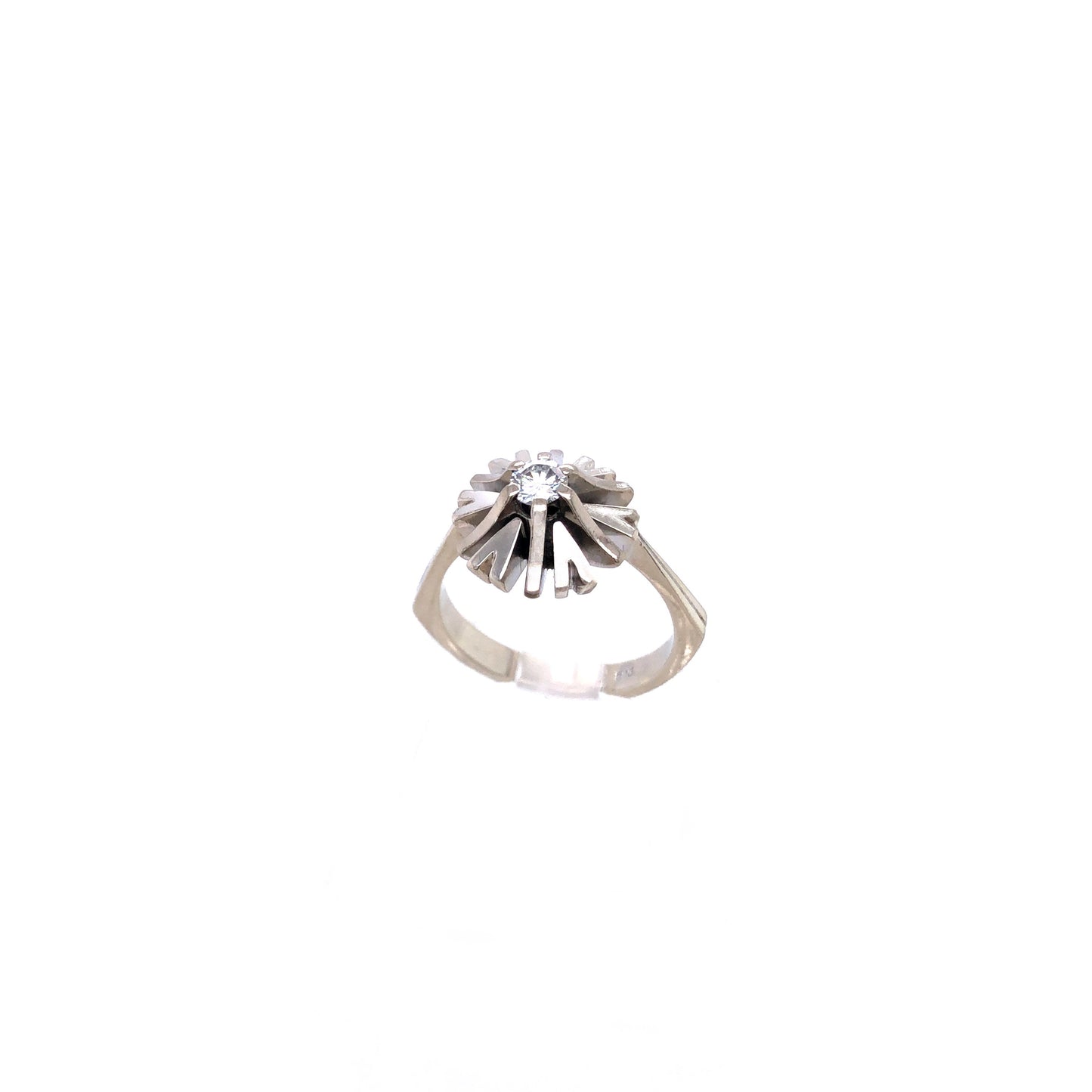 Ring Weißgold 585 / 14k Gr.54, Diamantring