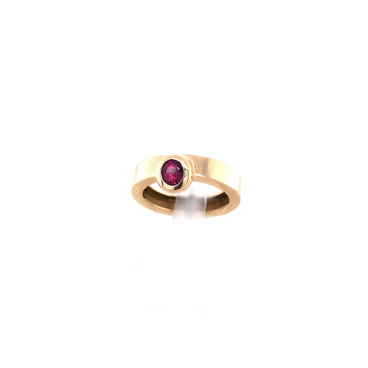 Ring Gold 585 / 14k Gr.56 , mit Farbstein Nr. 4704