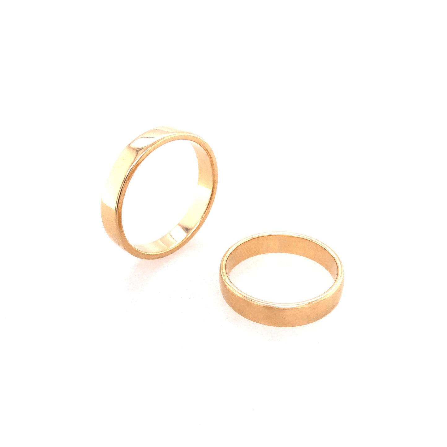 Ring Gold 585 / 14k Eheringe Set schlicht Gr.59 & 51