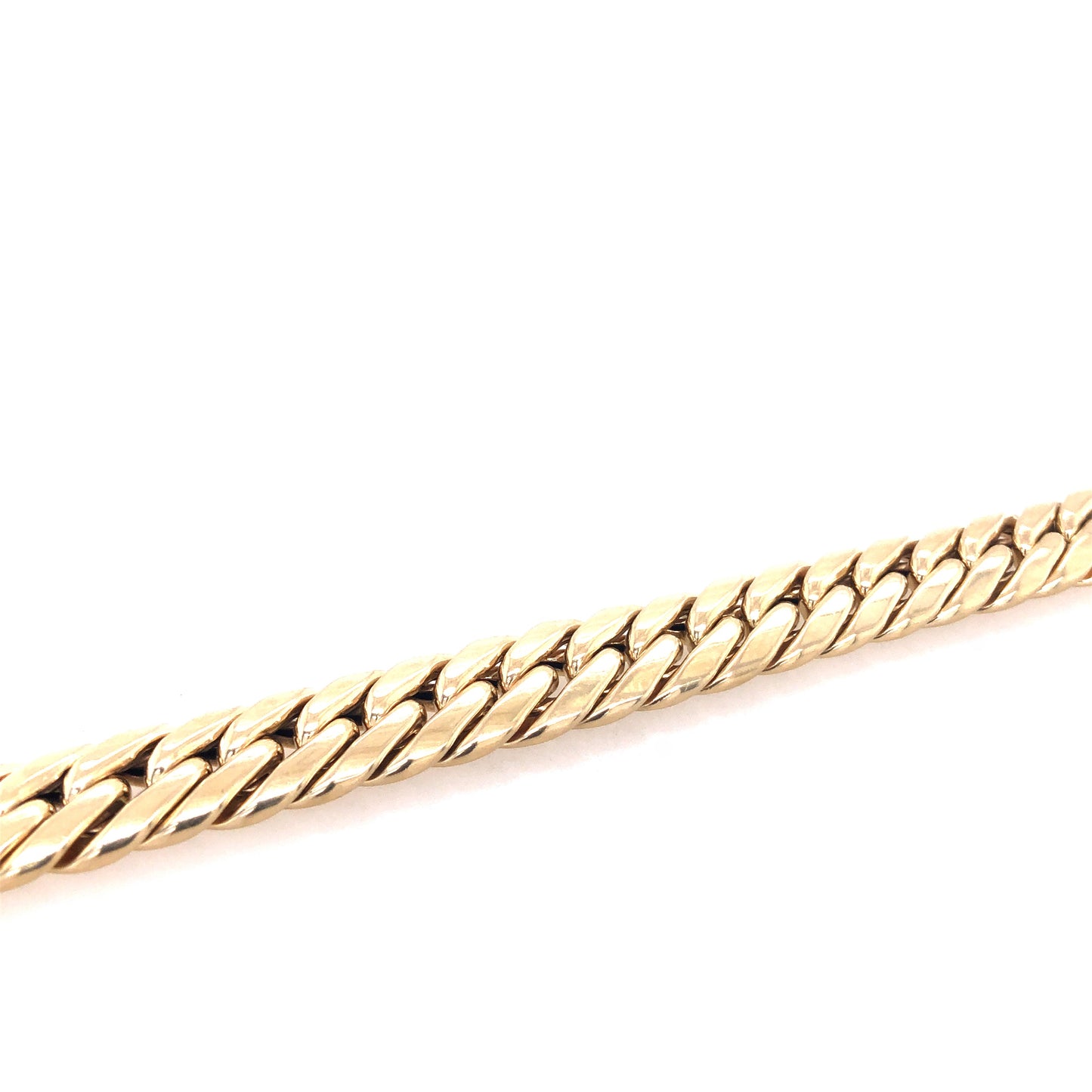 Armband Gold 585/ 14k Panzerarmband breit unisex