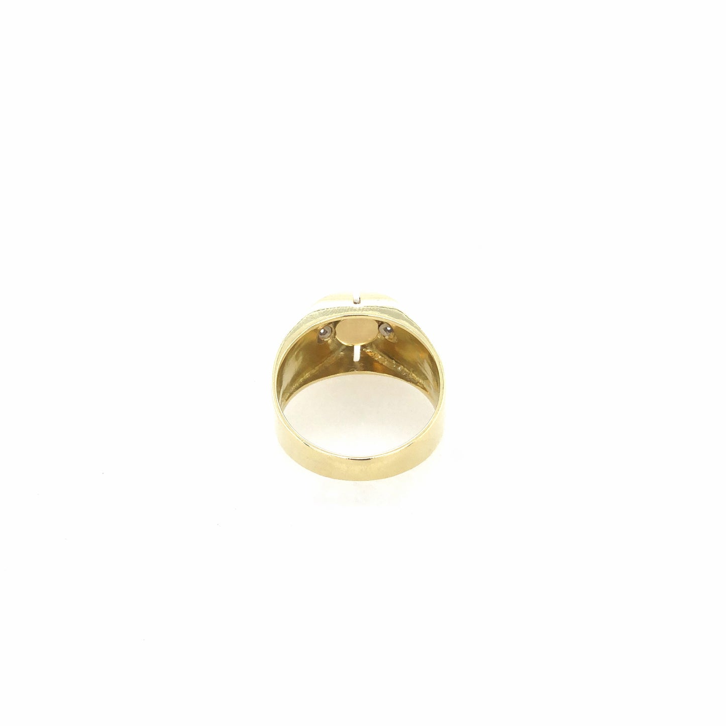 Ring Gold 585 / 14k Gr.58 , mit Diamanten und Perle