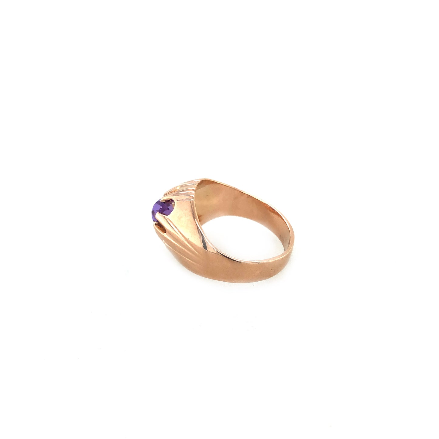 Ring Gold 585/ 14k Damenring roségold mit Farbstein Gr.56