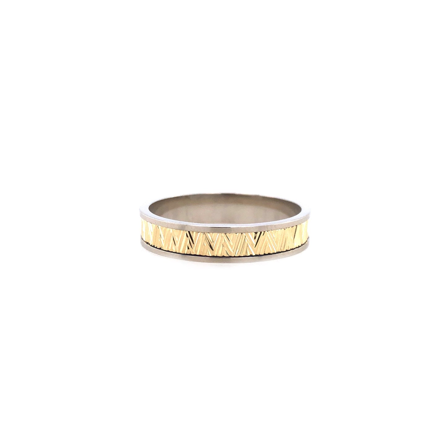 Ring Gold 585 / 14k Gr. 61, bicolor