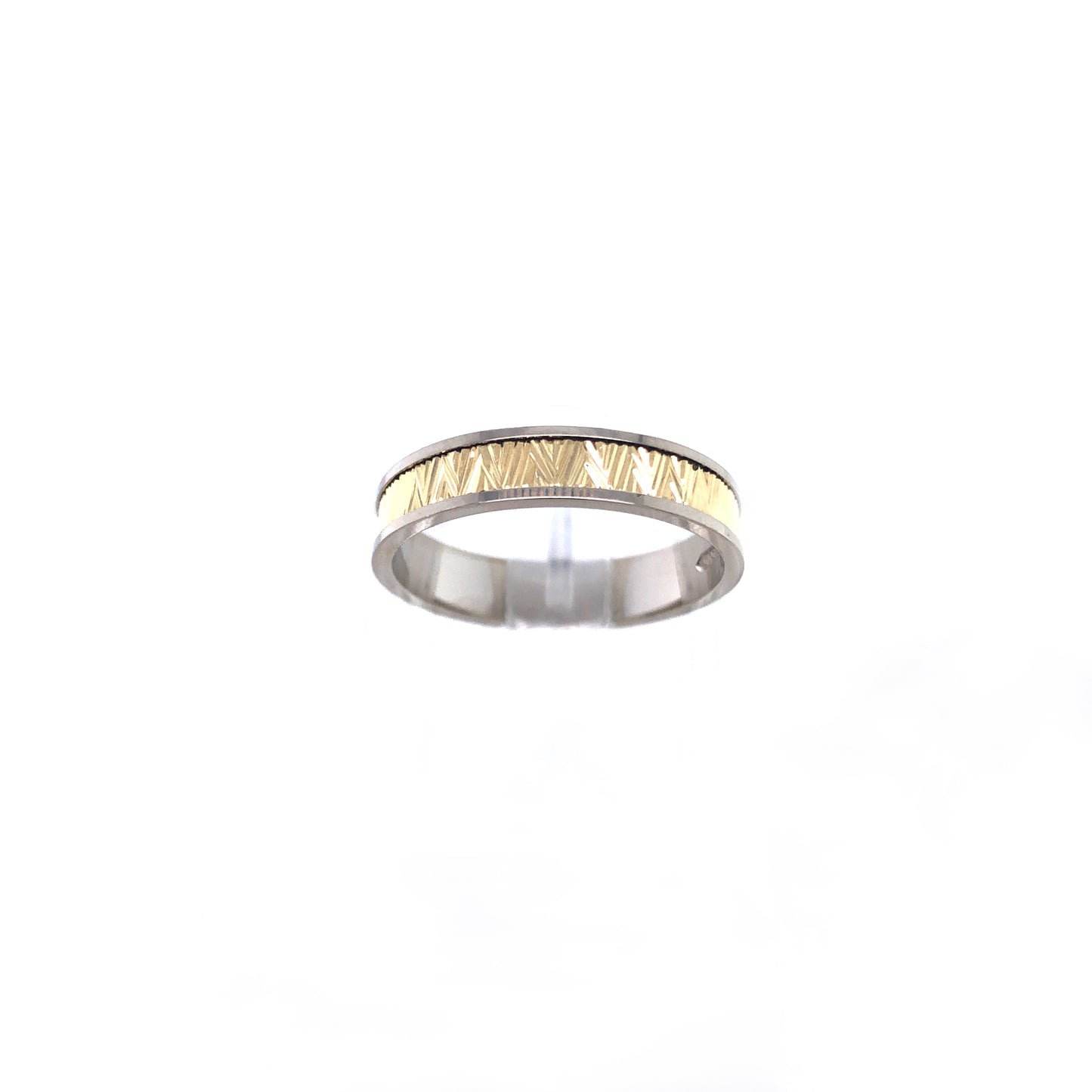 Ring Gold 585 / 14k Gr. 61, bicolor