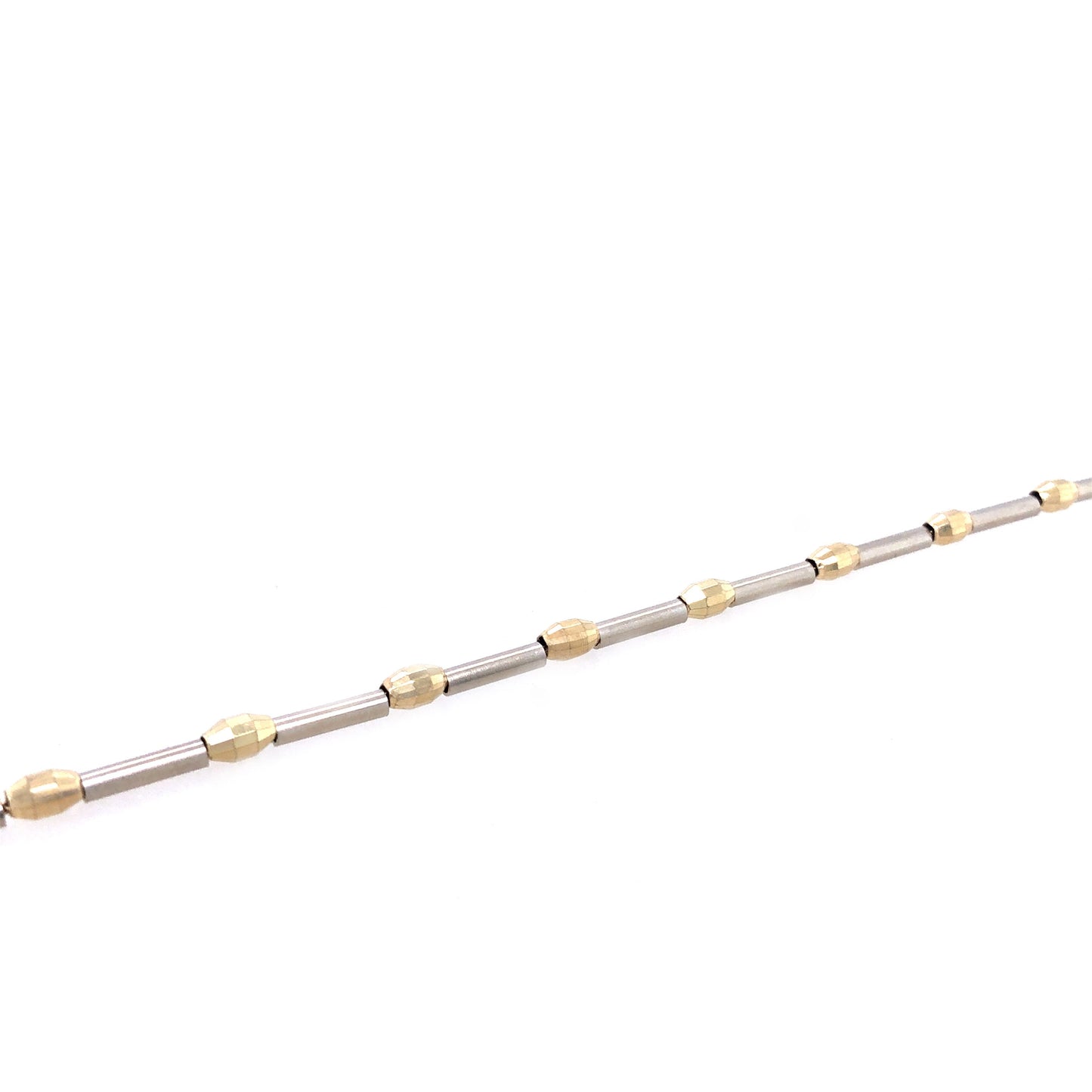 Halskette+ Armband Gold 585 / 14k Gliederarmband Weißgold