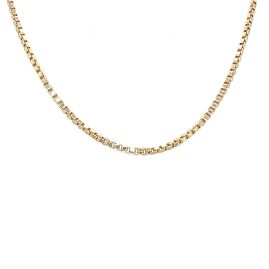Halskette Gold 750 / 18k , Venezianerkette extra lang 90cm