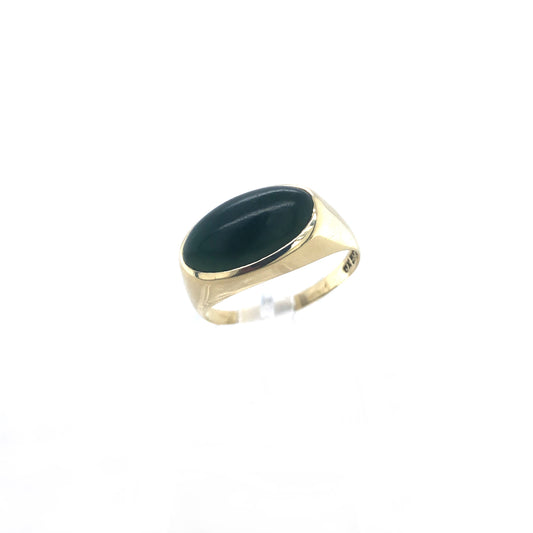 Ring Gold 585 / 14k Goldring mit Farbstein, unisex Gr.56 Nr. 4805