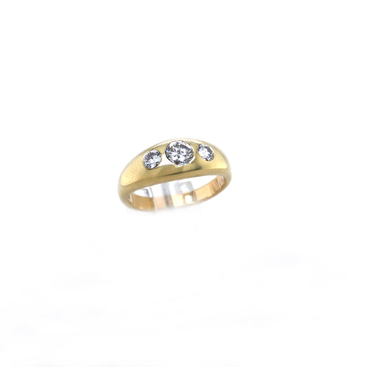 Ring Gold 585 / 14k Diamantring Goldring Damen Gr.62 Nr.4906