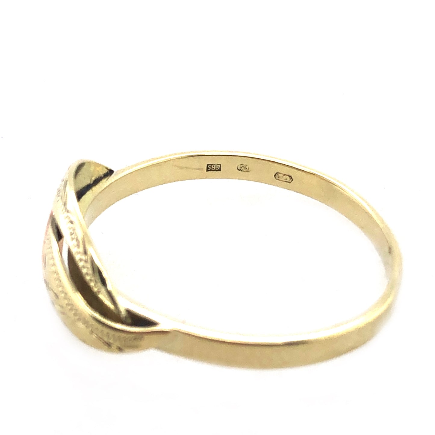 Ring Gold 585/14k Damenring gelbgold-rotgold Muster Gr.61