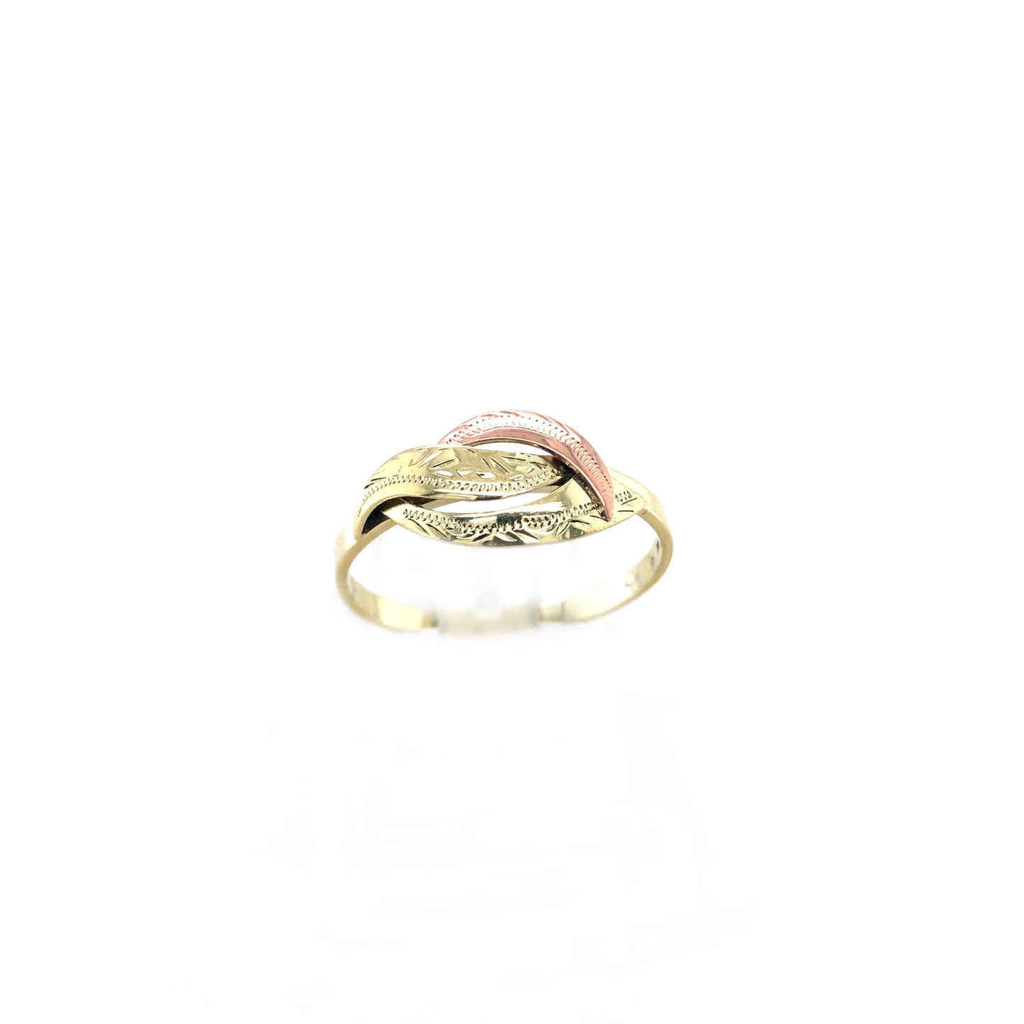 Ring Gold 585/14k Damenring gelbgold-rotgold Muster Gr.61