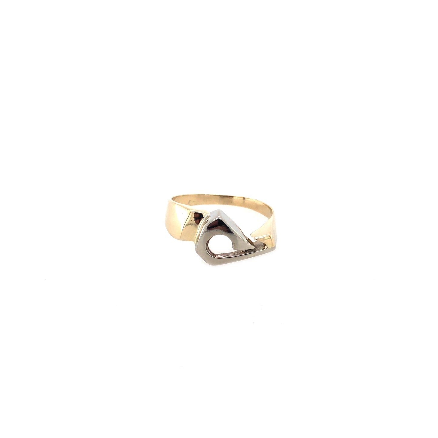 Ring Gold 585 / 14k Damenring mit Symbol weißgold Gr.55