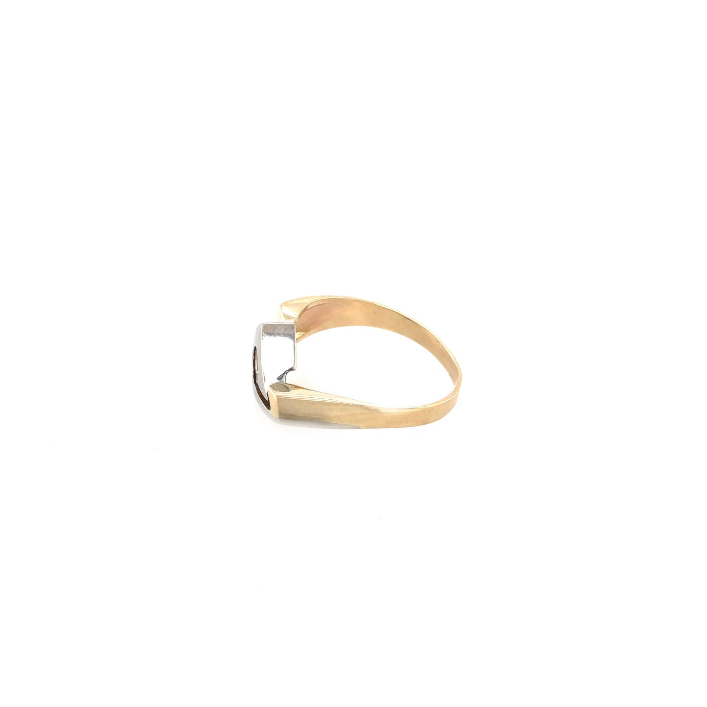 Ring Gold 585 / 14k Damenring mit Symbol weißgold Gr.55