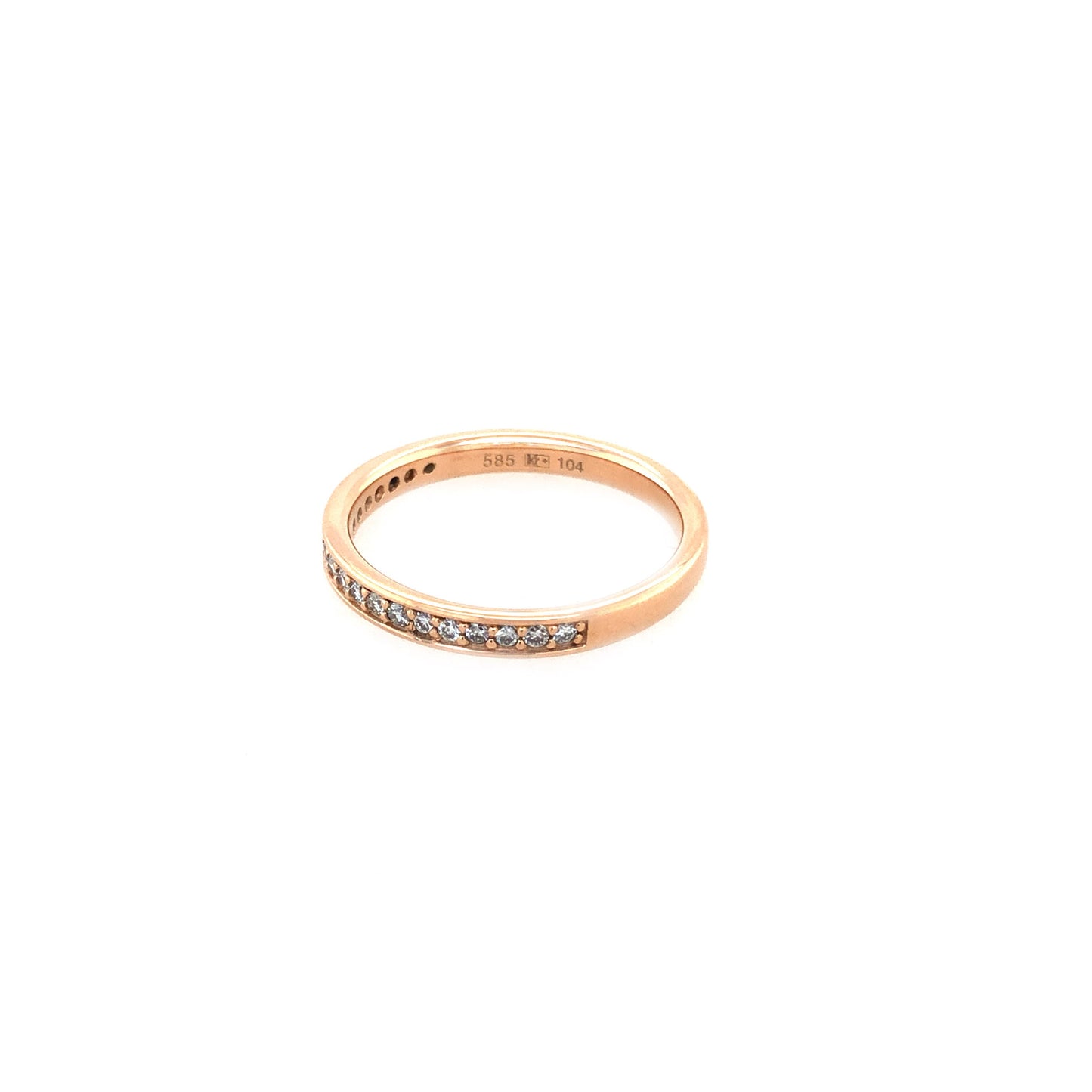 Ring Gold 585 / 14k Diamantring roségold Damen Gr.54 Nr. 5051