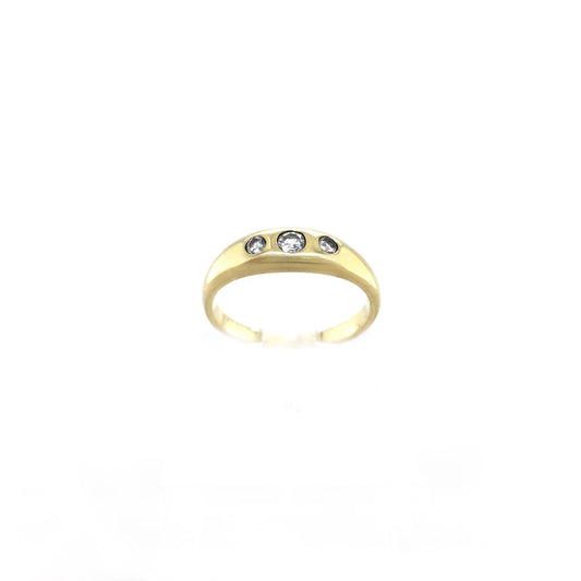 Ring Gold 585 / 14k Diamantring Damenring Goldring Gr.57 Nr. 4728