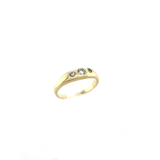Ring Gold 585 / 14k Diamantring Damenring Goldring Gr.57