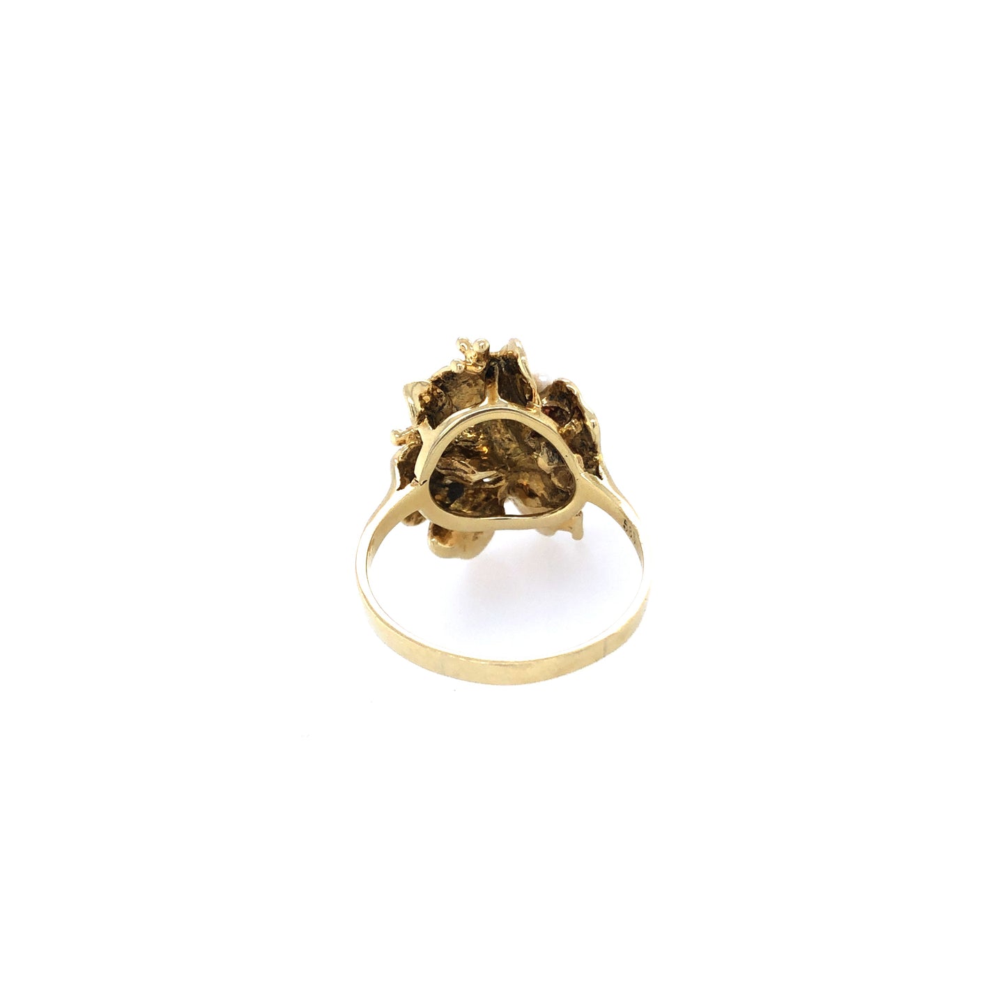 Ring Gold 585/ 14k Damenring mit Perlen extravagant Gr.56 Nr. 5155