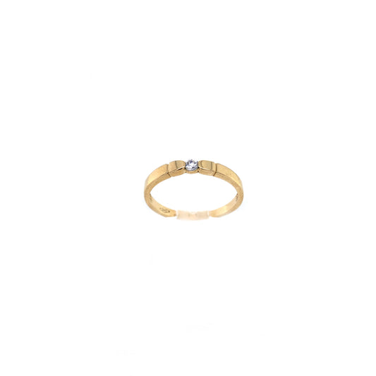 Ring Gold 585 /14k Damenring mit Glasstein Goldring Gr.52 Nr. 4107