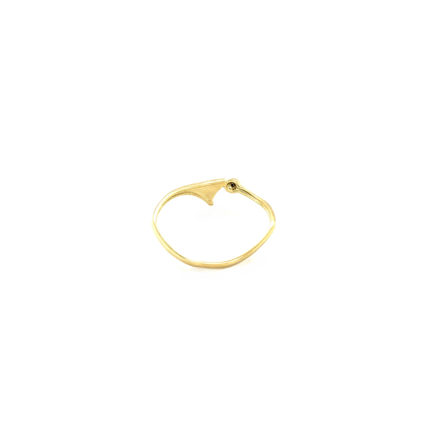 Ring Gold 585 / 14k Damenring mit Diamant Goldring Gr.55 Nr. 1717