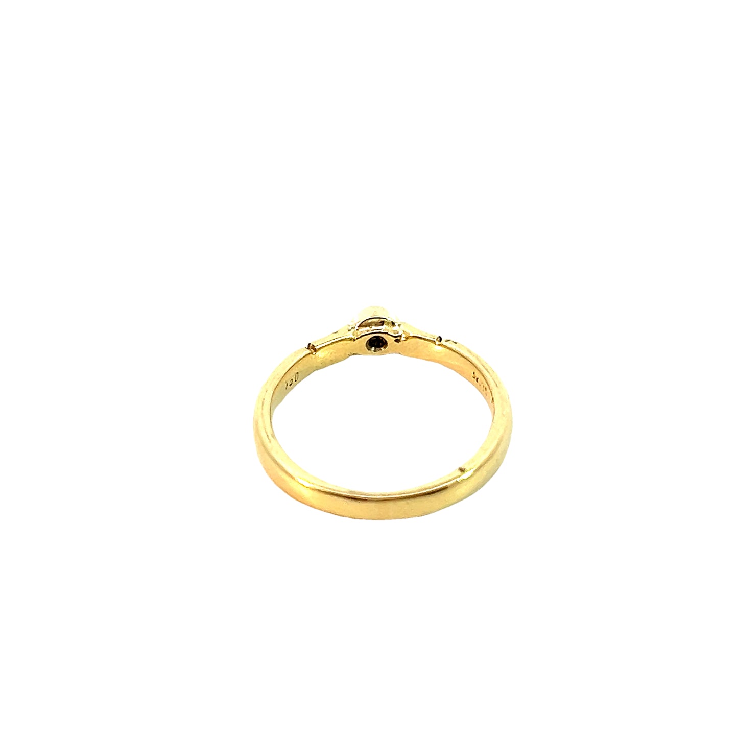 Ring Gelbgold 750 / 18 Karat mit Brillant 0,08ct Gr. 51 Nr. 5936