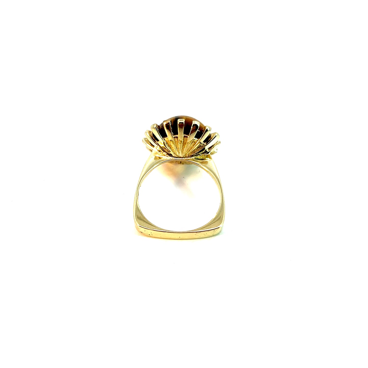 Ring Gelbgold 333 / 8 Karat mit Tigerauge Gr. 52 Nr. 5980