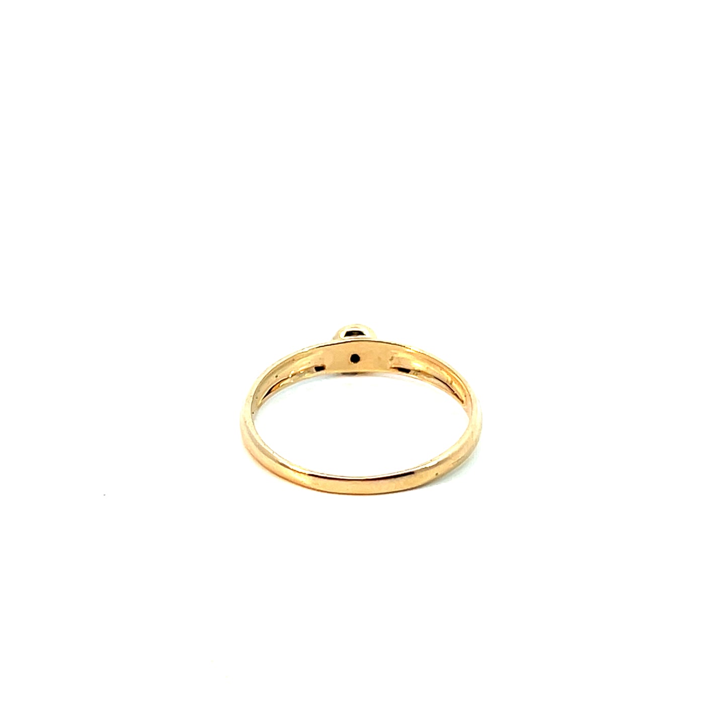 Ring Gelbgold 585 / 14 Karat mit Brill. 0,03ct Gr. 56,5 Nr. 6032