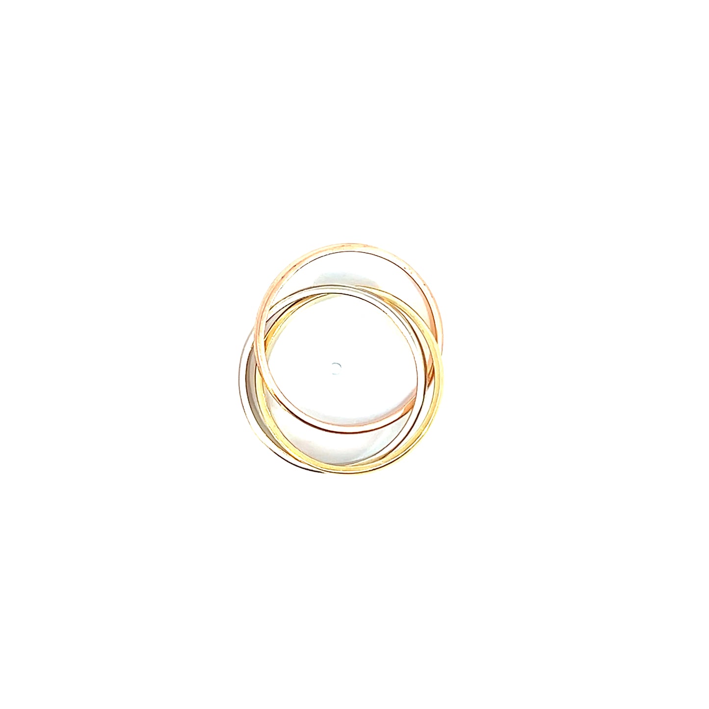 Ring Tricolor 750 / 18 Karat 3-reihig Gr. 58 Nr. 6033